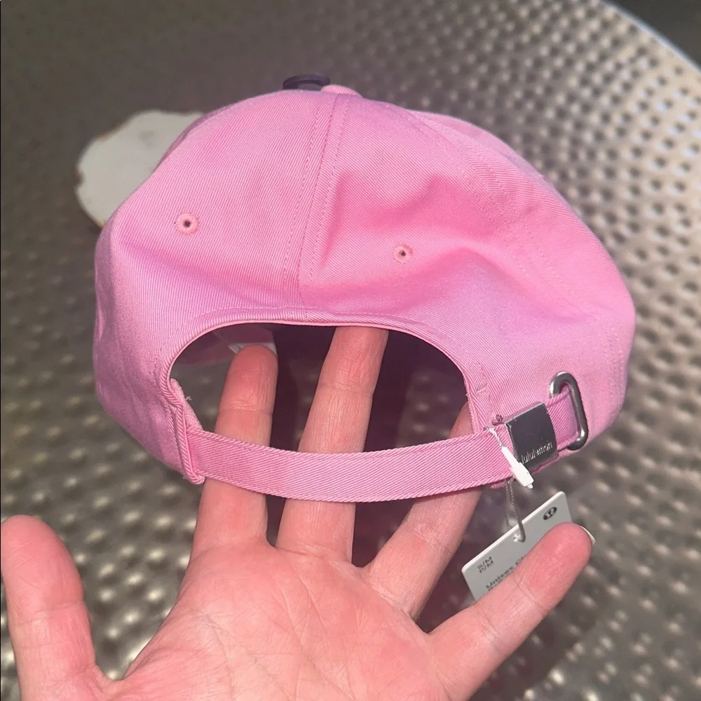 NWT Lululemon Classic Ball Cap *Wordmark Pink frost blissful pink unisex - Picture 6 of 8